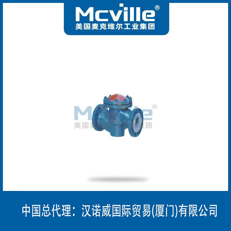 進口法蘭襯膠止回閥