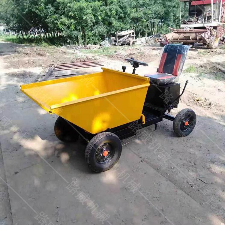  供應(yīng)自上料搬運翻斗車 工地電動灰斗車 節(jié)能省電電動灰斗車