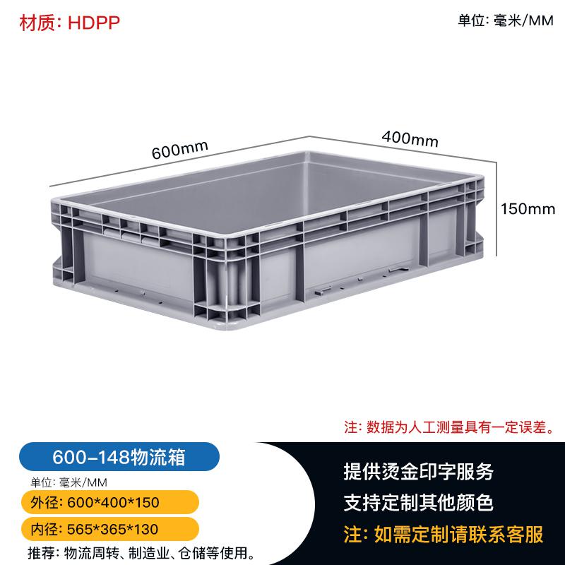 重慶巫溪物流周轉(zhuǎn)箱百貨零件存放可堆疊加厚2#箱歐式物流箱