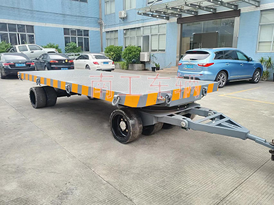 25噸重型平板拖車 重型牽引環工具拖車