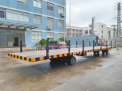 20噸12米重型平板拖車 插樁式工具拖車