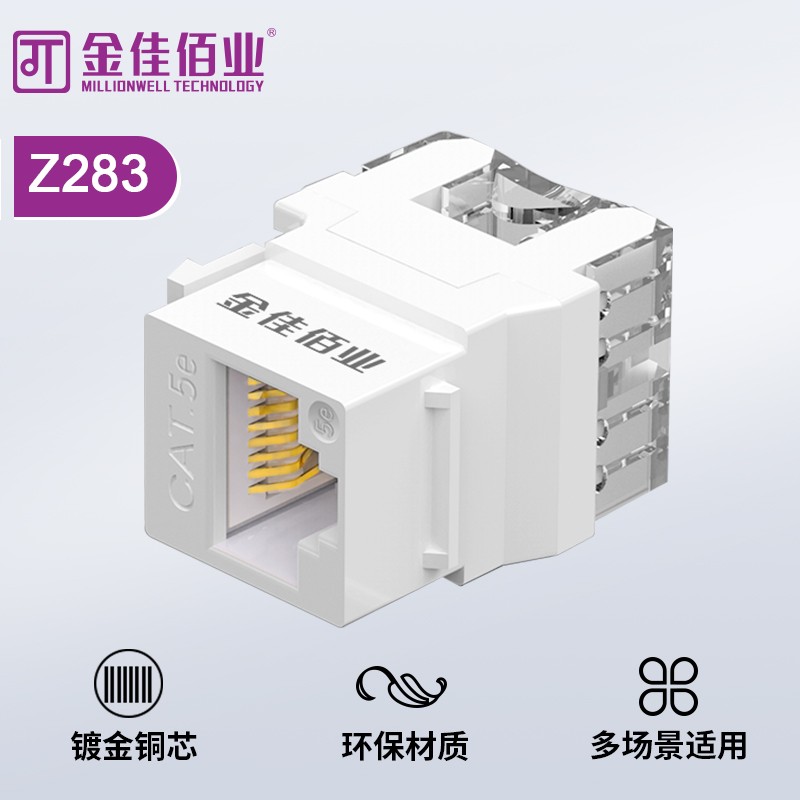 金佳佰业 超五类非屏蔽 打线网络模块 Z283